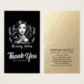 Make-up Artist Haar Stylist Modern Pakket Invoegen Visitekaartje (Voorkant /achterkant)