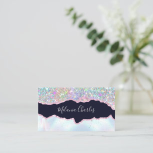 Make-up artist holografische glitter iriserende ag visitekaartje
