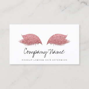 Make-up Artist Lashes Extension Roos Zwart Wit Afsprakenkaartje