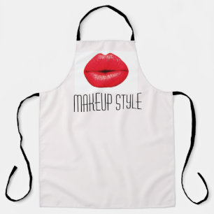 Make-up artist lipstick zakelijk schort