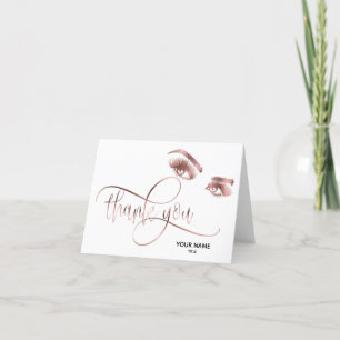 Make-up artist Roos Eye Beauty Salon Lash Extensio Bedankkaart