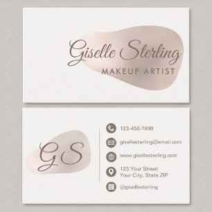 Make-up Artist Roos Gold Foil Blush Beauty Visitekaartje