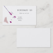 Make-up artist visitekaartje (Voorkant / Achterkant)