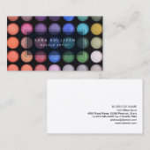 Make-up Artist Visitekaartje Kleurrijke oogschaduw (Voorkant / Achterkant)