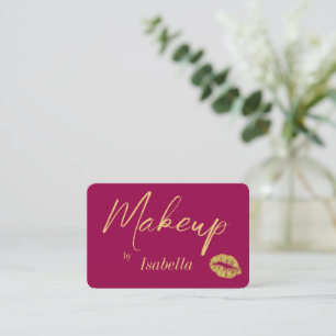 Make-up Artist Visitekaartjes - Goud en Roze