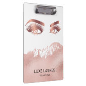 Make-up artist wimpers ogen Roos gouden glitter Klembord (Rechts)