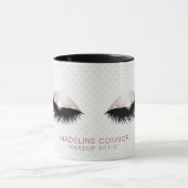 Make-up artist wimpers ogen Roos gouden glitter Mok (Midden)