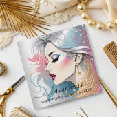 Make-up Artist Wimpers QR Code Zilver Vierkante Visitekaartje