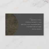 Make-up artistiek monogram verfijnd visitekaartje (Achterkant)