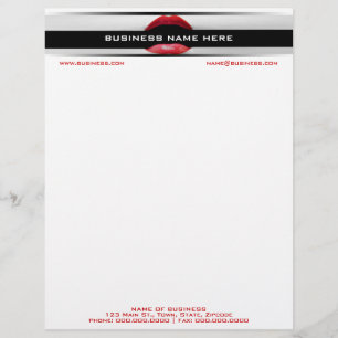 Make-up artistieke business letterhead persoonlijk briefhoofd