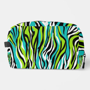 Make-up Bag Blauwgroen Blauw Groen Zebra Animal Pr Toilettasje