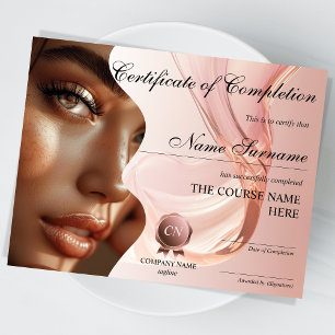 Make-up Beauty Certificaat van Voltooiing Award