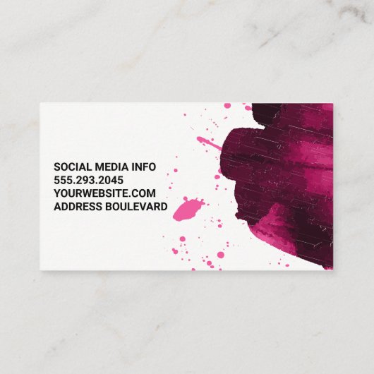 Make-up borstels en Kit | Brushed Foundation Visitekaartje (Achterkant)