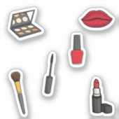 make-up collectie sticker (Voorkant)