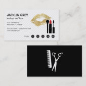 Make-up- en haar-loyaliteit klantenkaartje (Voorkant / Achterkant)