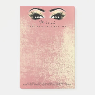 Make-up Eyes Lashes Perzik Naam Web Telefoonnummer Post-it® Notes