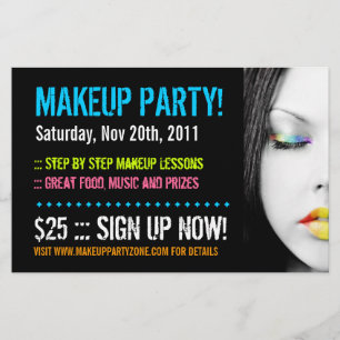 Make-up Feest Flyer