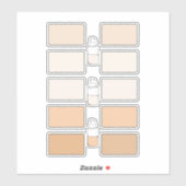 Make-up Foundation Creëer Uw eigen vinyllabels Sticker (Vel)