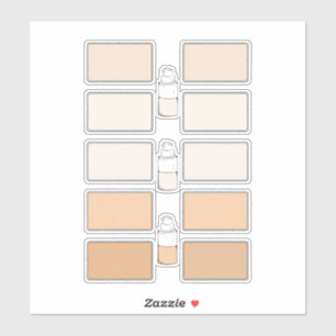 Make-up Foundation Creëer Uw eigen vinyllabels Sticker