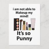 Make-up Funny Pun Make-up Briefkaart (Voorkant)