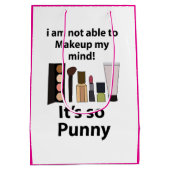 Make-up Funny Pun Make-up Medium Cadeauzakje (Achterkant)
