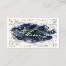 make - up kunstenaar goudmarmer glittering Abstrac Visitekaartje
