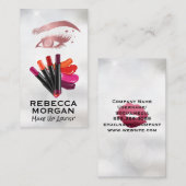 make-up | Lippenstift kleuren Visitekaartje (Voorkant / Achterkant)