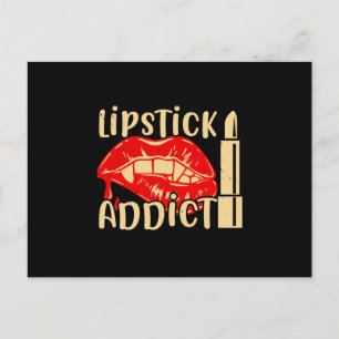 Make-up - Lippenstiftverslaafde Briefkaart