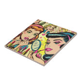 make-up meisjes strips tegeltje (Zijkant)