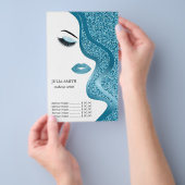 Make-up met glinsterend effect flyer (Hand)