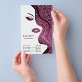Make-up met glinsterend effect flyer (Hand)