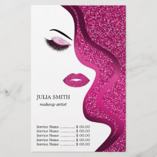 Make-up met glinsterend effect flyer