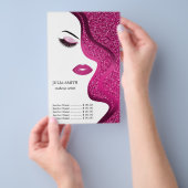 Make-up met glinsterend effect flyer (Hand)