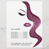 Make-up met glinsterend effect flyer (Achterkant)