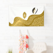 Make-up met glitereffect spandoek (Insitu)