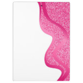 Make-up met lichtroze glitter effect klembord (Achterkant)