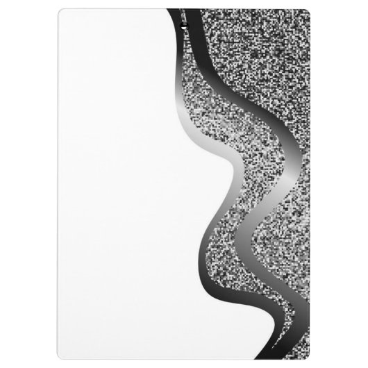 Make-up met zilver effect klembord (Achterkant)