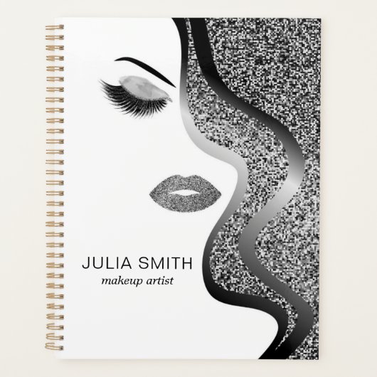 Make-up met zilver effect planner (Voorkant)