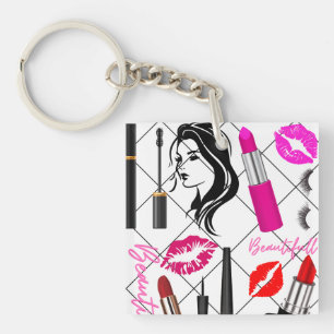 make-up mooi sleutelhanger