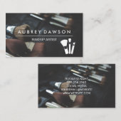 Make-up penseelset | Make-uppenseelpictogram Visitekaartje (Voorkant / Achterkant)