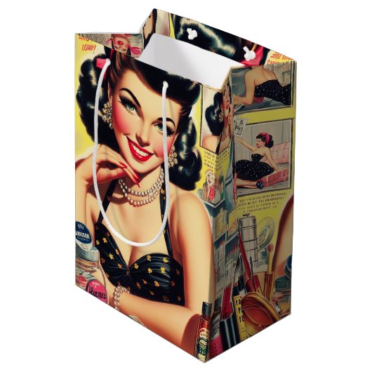 make-up pin-up medium cadeauzakje (Achterkant Gekanteld)