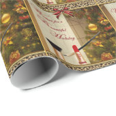 Make-up Schoonheid Cosmetica Kerst Wrapping Papier (Rol Hoek)