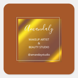 Make-up Schoonheidswinkel Dank u Koninklijke Honin Vierkante Sticker