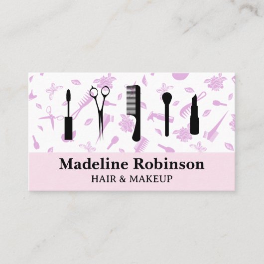 Make-up Tools | Salon Patroon Visitekaartje (Voorkant)