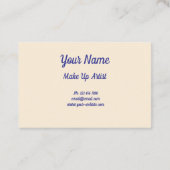 Make up visitekaartje (Achterkant)