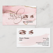 Make-up wenkbrauwogen wimpers Roos Gold Agaat Visitekaartje (Voorkant / Achterkant)