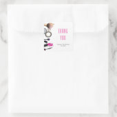 Make-up White Beauty verjaardagsfeest sticker (Tas)