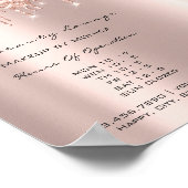 Make-up Wimpers Openingstijden Salon Drip Spark Pr Poster (Hoek)