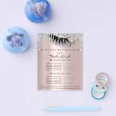 Make-up Wimpers Schoonheidssalon Groen Ogen Zilver Flyer (Enkel)