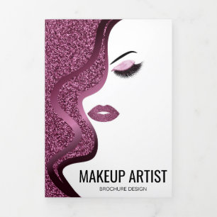 Make-upartiest   wimpersalon   Haarstylist Salon Drieluik Kaart